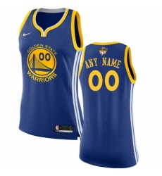 Women's Nike Golden State Warriors Customized Swingman Royal Blue Road 2018 NBA Finals Bound NBA Jersey - Icon Edition