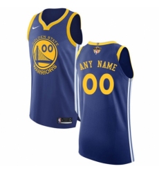 Youth Nike Golden State Warriors Customized Authentic Royal Blue Road 2018 NBA Finals Bound NBA Jersey - Icon Edition