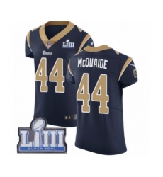 Men's Nike Los Angeles Rams #44 Jacob McQuaide Navy Blue Team Color Vapor Untouchable Elite Player Super Bowl LIII Bound NFL Jersey