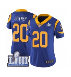 Women's Nike Los Angeles Rams #20 Lamarcus Joyner Royal Blue Alternate Vapor Untouchable Limited Player Super Bowl LIII Bound NFL Jersey