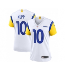 Women's Nike Los Angeles Rams #10 Cooper Kupp White Vapor Untouchable Limited Stitched Jersey