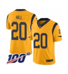 Youth Los Angeles Rams #20 Troy Hill Limited Gold Rush Vapor Untouchable 100th Season Football Jersey
