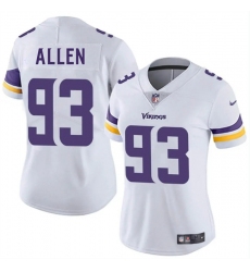 Women's Minnesota Vikings #93 Jonathan Allen White 2025 Vapor Untouchable Limited Stitched Jersey(Run Small)