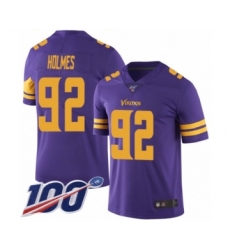 Men's Minnesota Vikings #93 John Randle Purple Team Color Vapor Untouchable Limited Player 100th Season Football Jersey