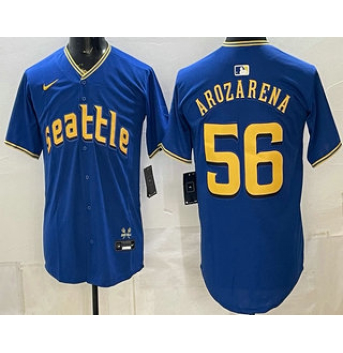 Men's Seattle Mariners #56 Randy Arozarena Blue City Limited Jersey