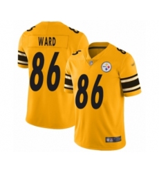 Women's Pittsburgh Steelers #86 Hines Ward Limited Gold Inverted Legend Football Jersey