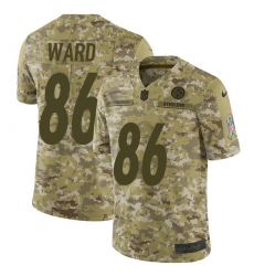 Youth Nike Pittsburgh Steelers #86 Hines Ward Limited Camo 2018 Salute to Service NFL Jersey