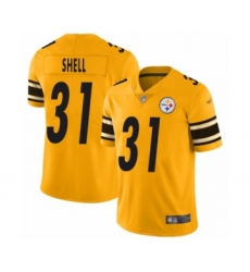 Men's Pittsburgh Steelers #31 Donnie Shell Limited Gold Inverted Legend Football Jersey