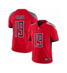 Men's Tennessee Titans #19 Tajae Sharpe Limited Red Inverted Legend Football Jersey
