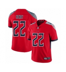 Men's Tennessee Titans #22 Derrick Henry Limited Red Inverted Legend Football Jersey