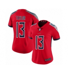 Women's Tennessee Titans #13 Taywan Taylor Limited Red Inverted Legend Football Jersey