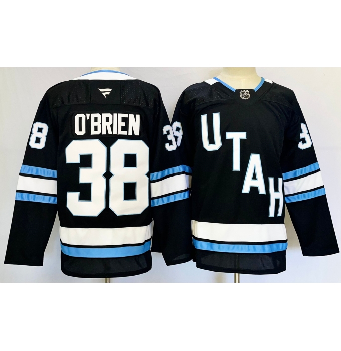 Men's Utah Hockey Club #38 Liam O'Brien Navy 2024-25 Stitched Jersey