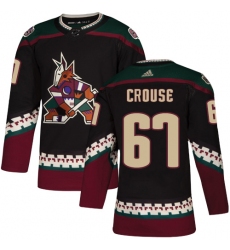 Youth Adidas Arizona Coyotes #67 Lawson Crouse Premier Black Alternate NHL Jersey
