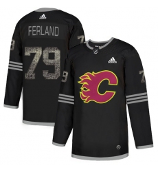 Men's Adidas Calgary Flames #79 Michael Ferland Black Authentic Classic Stitched NHL Jersey