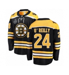 Men's Boston Bruins #24 Terry O'Reilly Authentic Black Home Fanatics Branded Breakaway 2019 Stanley Cup Final Bound Hockey Jersey