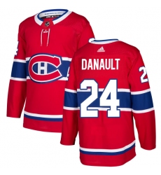 Men's Adidas Montreal Canadiens #24 Phillip Danault Premier Red Home NHL Jersey