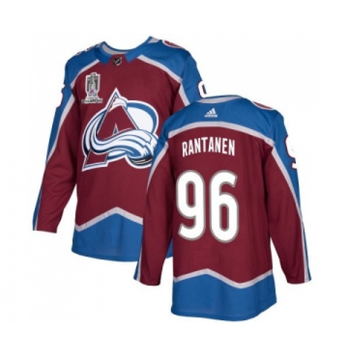 Men's Colorado Avalanche #96 Mikko Rantanen 2022 Stanley Cup Champions Patch Stitched Jersey