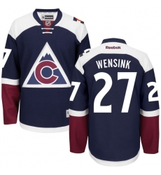 Women's Reebok Colorado Avalanche #27 John Wensink Authentic Blue Third NHL Jersey