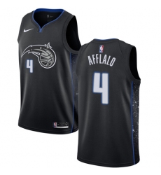 Men's Nike Orlando Magic #4 Arron Afflalo Swingman Black NBA Jersey - City Edition
