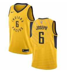 Youth Nike Indiana Pacers #6 Cory Joseph Swingman Gold NBA Jersey Statement Edition