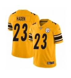 Youth Pittsburgh Steelers #23 Joe Haden Limited Gold Inverted Legend Football Jersey