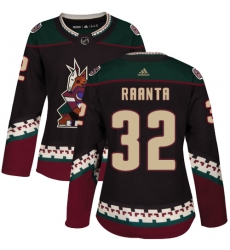 Women's Adidas Arizona Coyotes #32 Antti Raanta Premier Black Alternate NHL Jersey