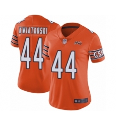 Women's Chicago Bears #44 Nick Kwiatkoski Orange Alternate 100th Season Limited Football Jersey