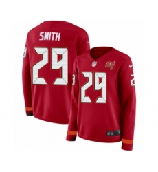 Women's Nike Tampa Bay Buccaneers #29 Ryan Smith Limited Red Therma Long Sleeve NFL Jersey