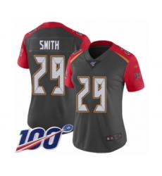 Women's Tampa Bay Buccaneers #29 Ryan Smith Limited Gray Inverted Legend 100th Season Football Jersey