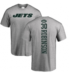 NFL Nike New York Jets #30 Rashard Robinson Ash Backer T-Shirt
