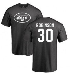 NFL Nike New York Jets #30 Rashard Robinson Ash One Color T-Shirt