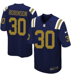 Youth Nike New York Jets #30 Rashard Robinson Limited Navy Blue Alternate NFL Jersey