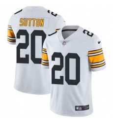 Men's Nike Pittsburgh Steelers #28 Mike Hilton Game White NFL Jersey