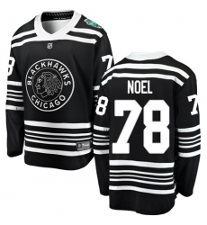 Men's Chicago Blackhawks #78 Nathan Noel Black 2019 Winter Classic Fanatics Branded Breakaway NHL Jersey