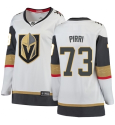 Women's Vegas Golden Knights #73 Brandon Pirri Authentic White Away Fanatics Branded Breakaway NHL Jersey