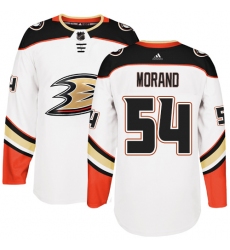 Youth Adidas Anaheim Ducks #54 Antoine Morand Authentic White Away NHL Jersey