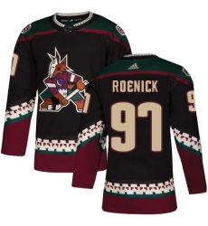 Men's Adidas Arizona Coyotes #97 Jeremy Roenick Premier Black Alternate NHL Jersey