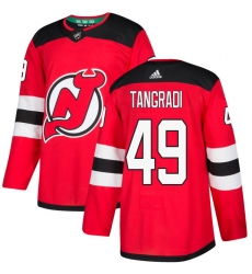 Youth Adidas New Jersey Devils #49 Eric Tangradi Authentic Red Home NHL Jersey
