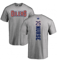 NHL Adidas Edmonton Oilers #25 Darnell Nurse Ash Backer T-Shirt