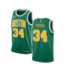 Men's Nike Boston Celtics #34 Paul Pierce Green Swingman Jersey - Earned Edition