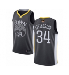 Men's Golden State Warriors #34 Shaun Livingston Swingman Black 2019 Basketball Finals Bound Basketball Jersey - Statement Edition
