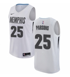Men's Nike Memphis Grizzlies #25 Chandler Parsons Authentic White NBA Jersey - City Edition