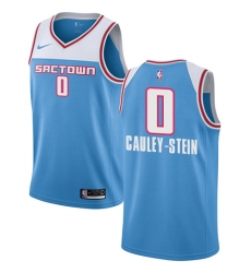Men's Nike Sacramento Kings #0 Willie Cauley-Stein Swingman Blue NBA Jersey - 2018 19 City Edition