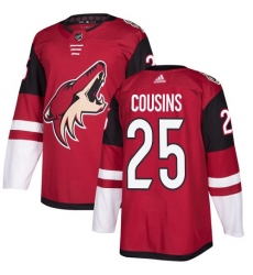 Men's Adidas Arizona Coyotes #25 Nick Cousins Authentic Burgundy Red Home NHL Jersey