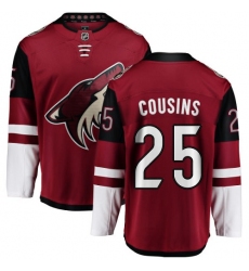 Men's Arizona Coyotes #25 Nick Cousins Authentic Burgundy Red Home Fanatics Branded Breakaway NHL Jersey