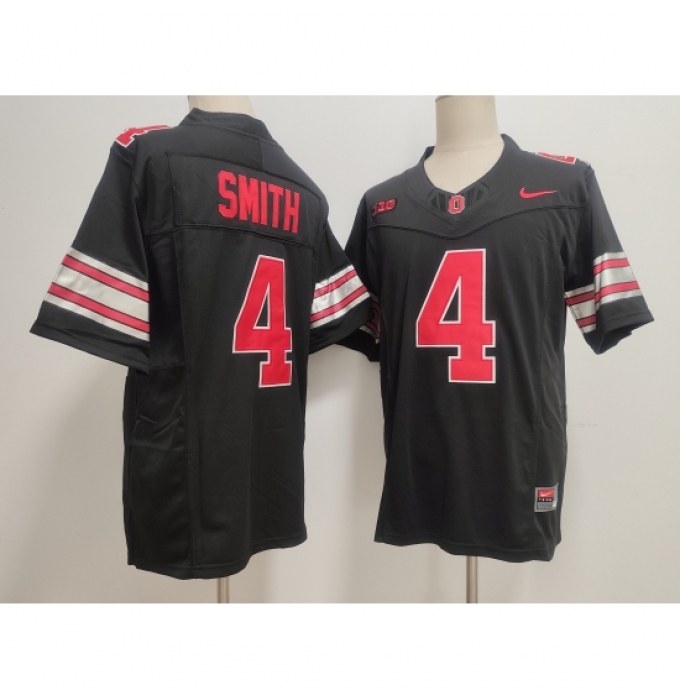 Men's Ohio State Buckeyes #4 Jeremiah Smith Black F U S E Limited Stitched Jersey
