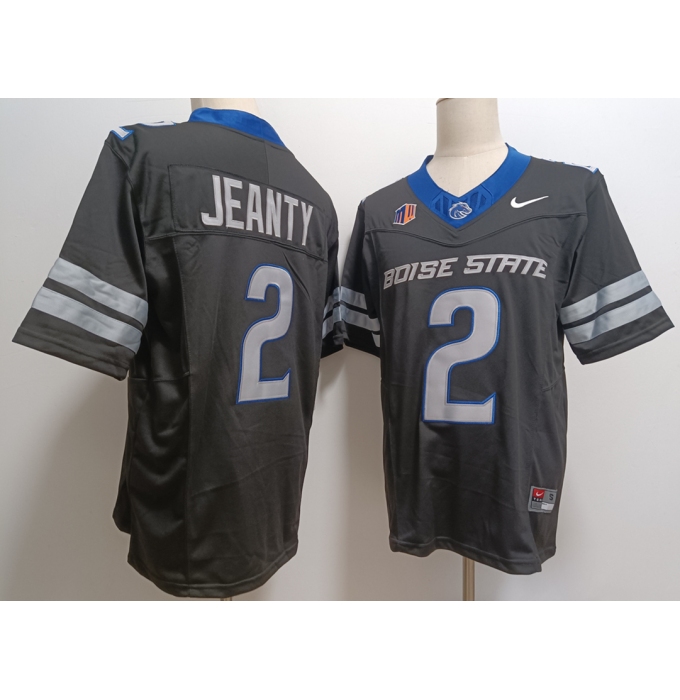 Men's Boise State Broncos #2 Ashton Jeanty Black 2024 F.U.S.E. Vapor Limited Stitched Football Jersey