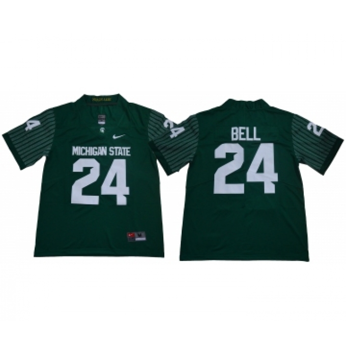 Michigan State Spartans 24 Le'Veon Bell Green Nike College Football Jersey