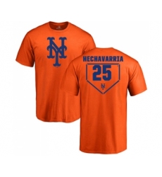 Baseball New York Mets #25 Adeiny Hechavarria Royal Blue Backer Long Sleeve T-Shirt