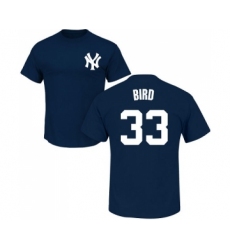 MLB Nike New York Yankees #33 Greg Bird Navy Blue Name & Number T-Shirt